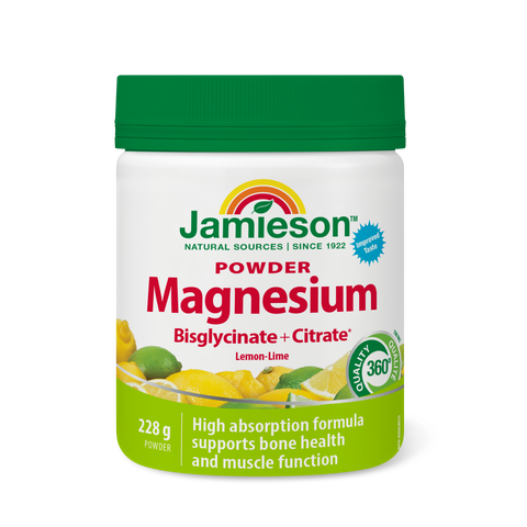 31000563 Jamieson Magnesium Bisglycinate Plus Citrate* Powder Lemon Lime Flavour 228 g 7760_MAIN